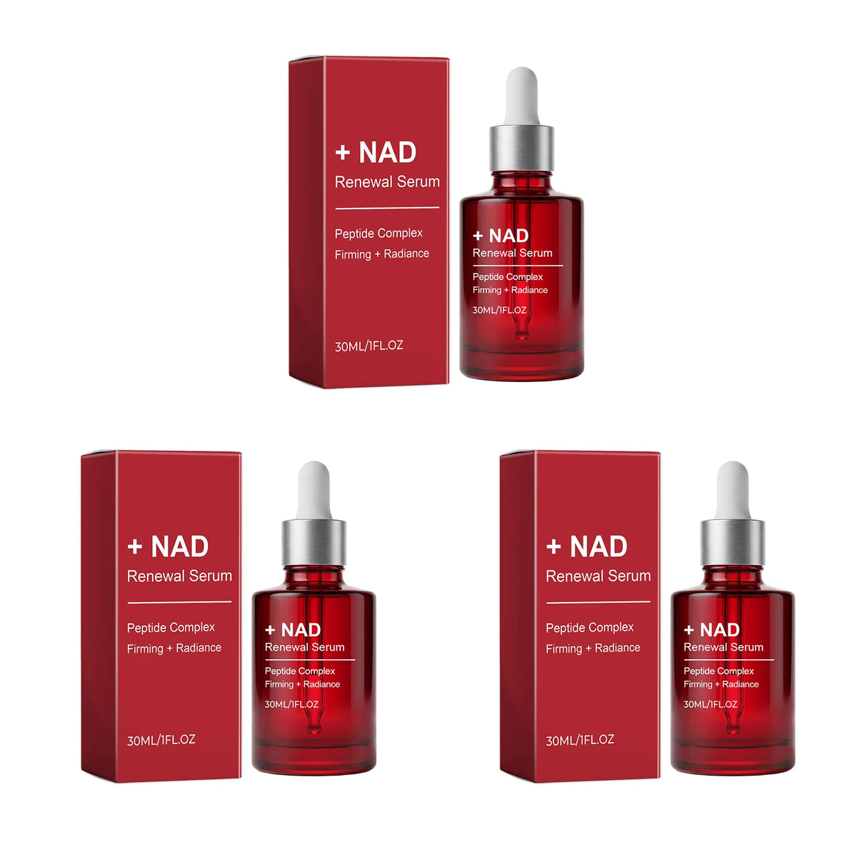 NAD Renewal Serum Peptide Complex Firming Brightening Anti Aging Hydrating Smooth Fine Lines Boosting Radiance Face Essence NAD Renewal Serum