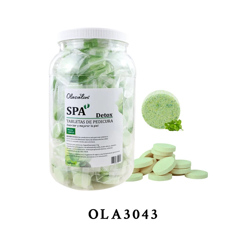 180/40pcs Instant Foot Bath Effervescent Tablets Essential Oil Bath Salt Spa Foot Care Exfoliating Soothing Skin Moisturizing