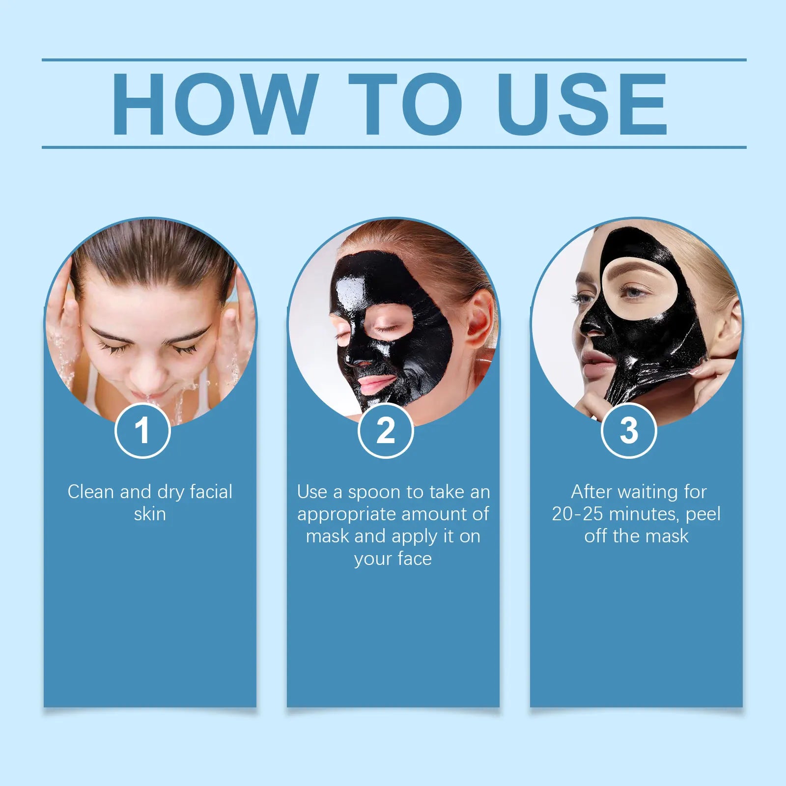 Bamboo Charcoal Blackhead Remover Mask Deep Cleanig Purifying Shrink Pores Cream Oil Control Exfoliator Peel Mud Mask Skin Care