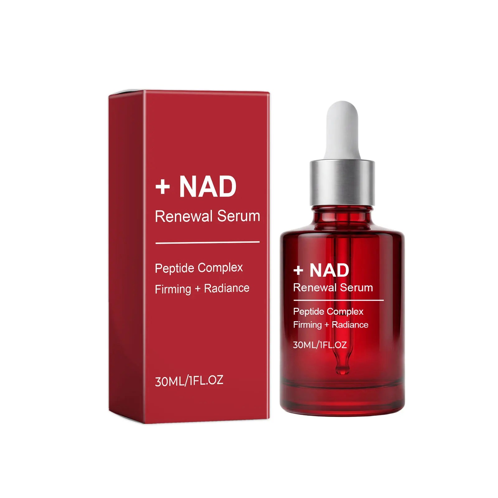 NAD Renewal Serum Peptide Complex Firming Brightening Anti Aging Hydrating Smooth Fine Lines Boosting Radiance Face Essence NAD Renewal Serum