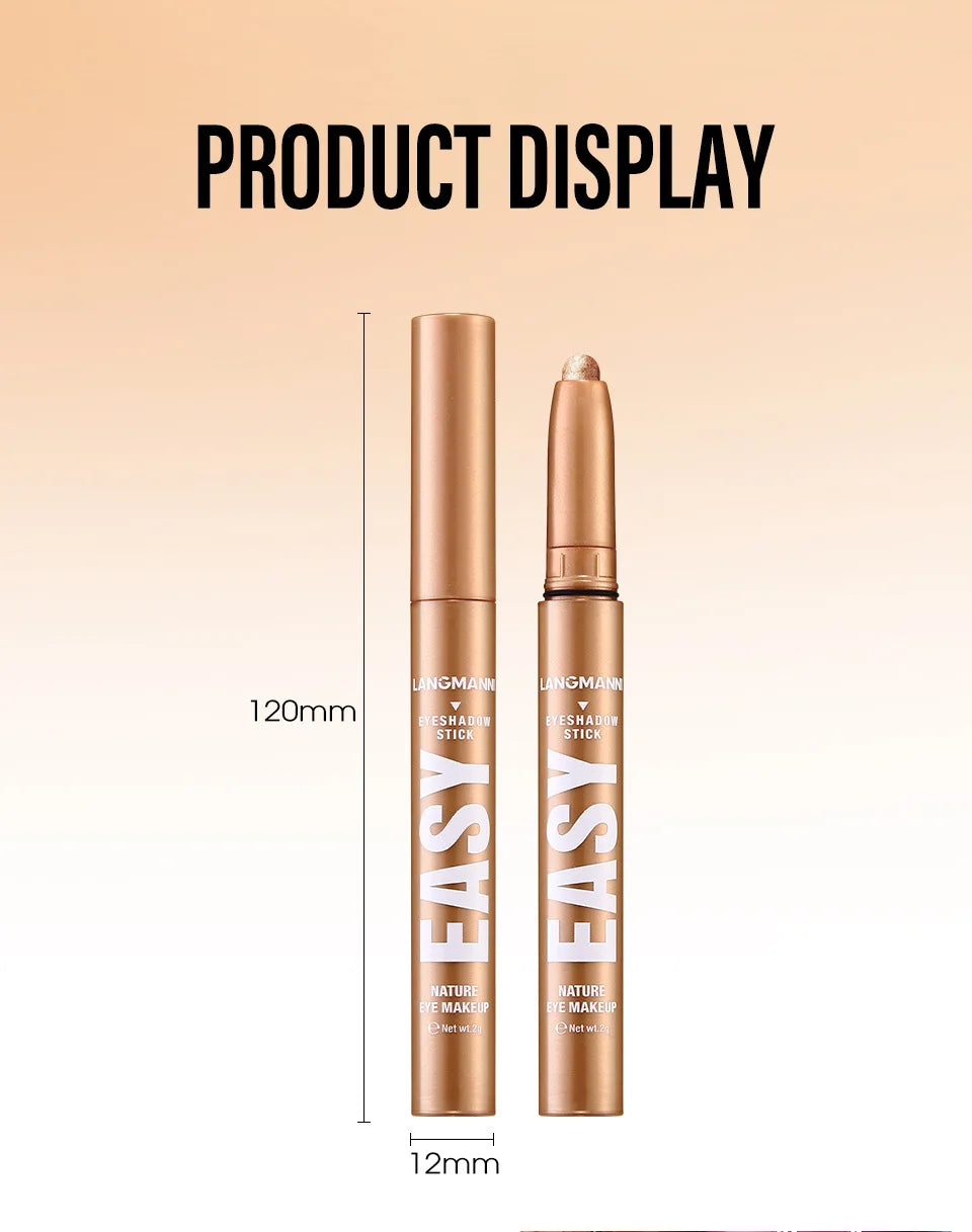 Shimmer & Matte Multi-Color Eyeshadow Sticks | Blendable, Long-Lasting Eye Shadow Pencils Smooth Application for Bold or Natural