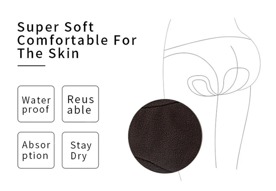10pcs Organic Bamboo Charcoal Washable Hygiene Menstrual Pads Heavy Flow Sanitary Pads Lady Cloth Pad Reusable Pads
