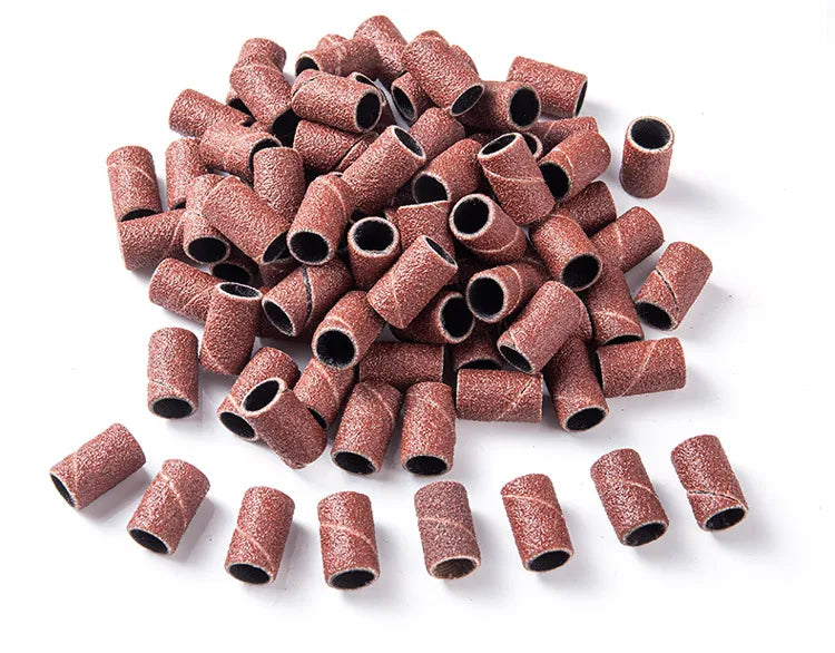 50/100Pcs Nail Sanding Bands For Electric Nail Drill Machine Replacement Sand Bands For Acrylic Gel Nails Manicure