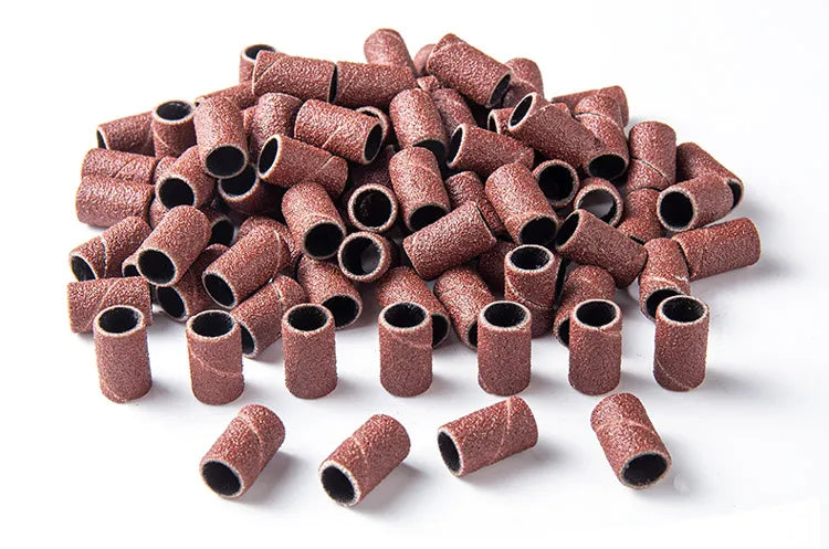 50/100Pcs Nail Sanding Bands For Electric Nail Drill Machine Replacement Sand Bands For Acrylic Gel Nails Manicure