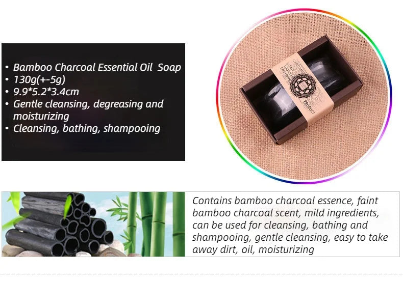 130g Goat Milk Soap Essential Oil Soap for Bamboo Charcoal,Papaya, Sandalwood, Honey, Lemon, Coffe ,Lily