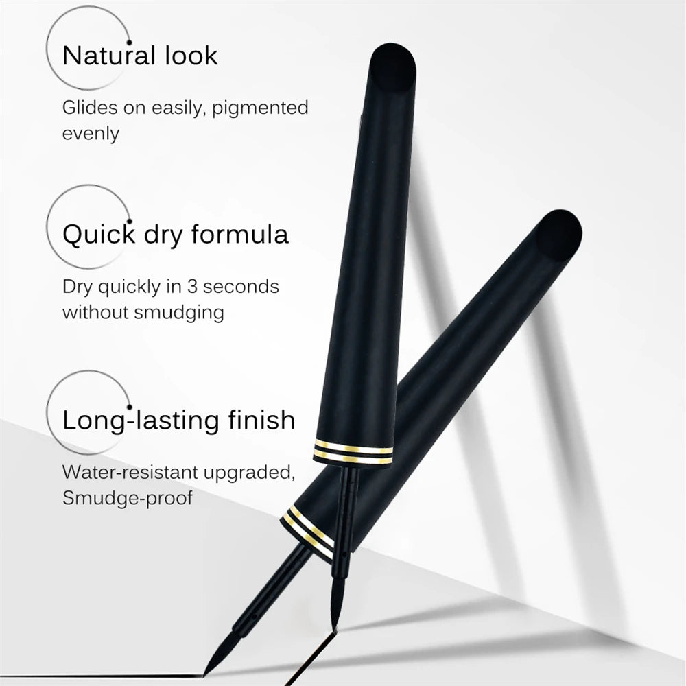 Makeup Black Liquid Eyeliner No Smudging No Makeup Waterproof And Sweat-proof Soft Make up Eye liner Superfine Eyes Liner