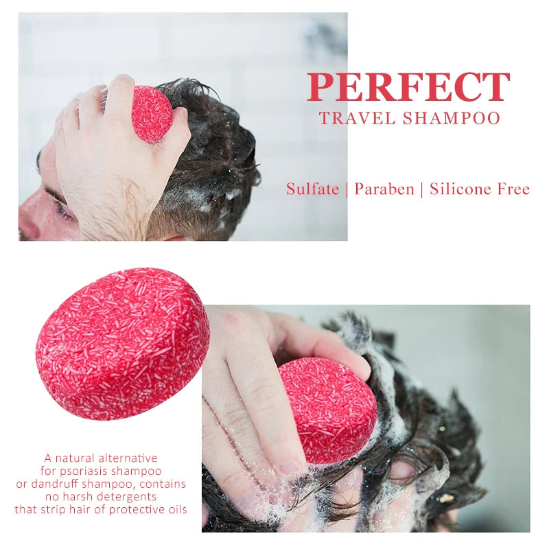 PURC Hair Shampoo Bar Ginger Polygonum Cold Processed Soap Smoothing Cleaning Anti Dandruff Soap Bar Soft Hair Care
