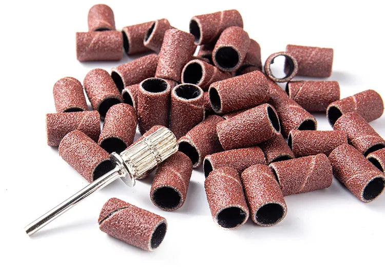 50/100Pcs Nail Sanding Bands For Electric Nail Drill Machine Replacement Sand Bands For Acrylic Gel Nails Manicure