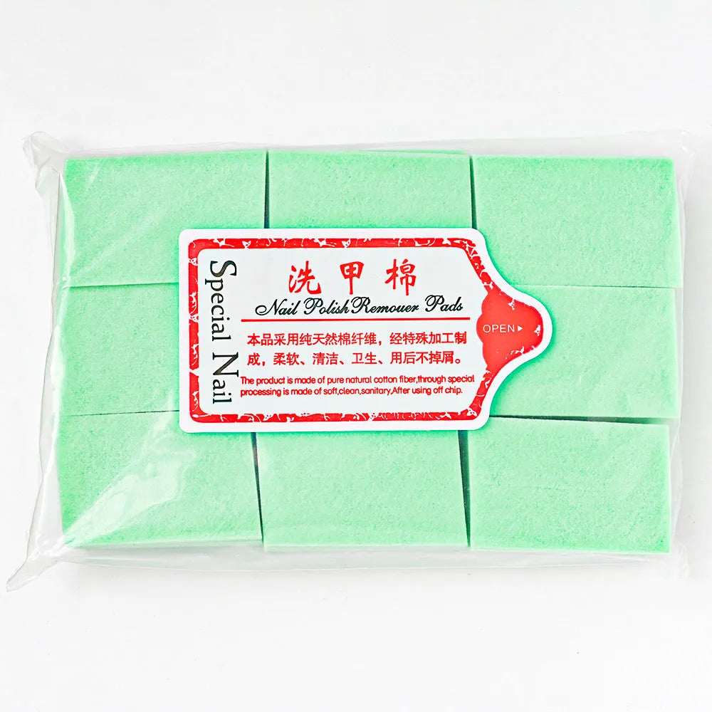 600pcs/Lot Nail Lint-Free Paper Cotton Fiber Tissue 5colors Nails Art Cleanin Cleaner Pad Polish Cotton Remover Sheet Wiper C#13