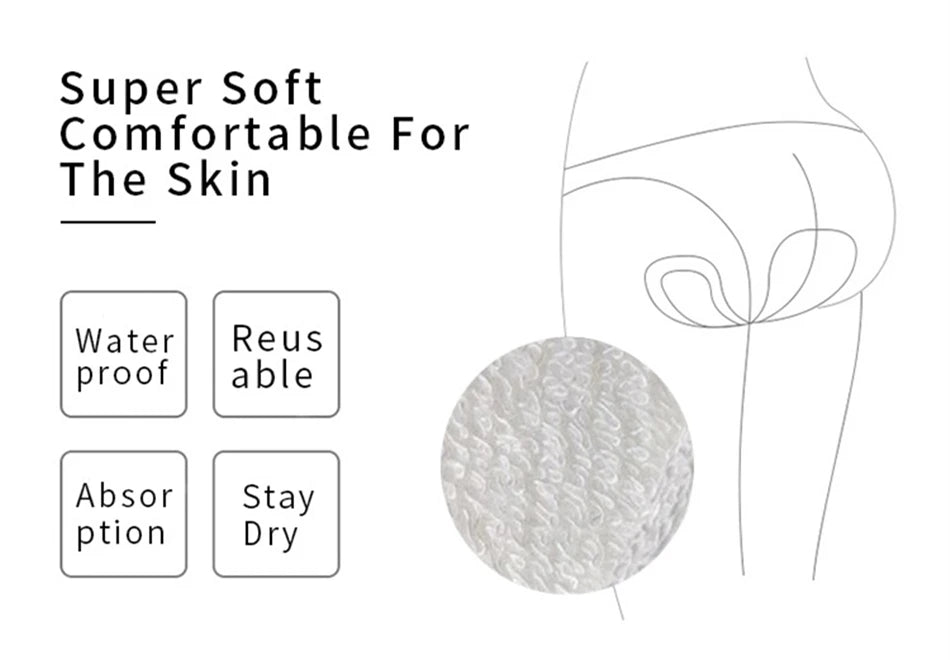 10pcs Organic Bamboo Charcoal Washable Hygiene Menstrual Pads Heavy Flow Sanitary Pads Lady Cloth Pad Reusable Pads