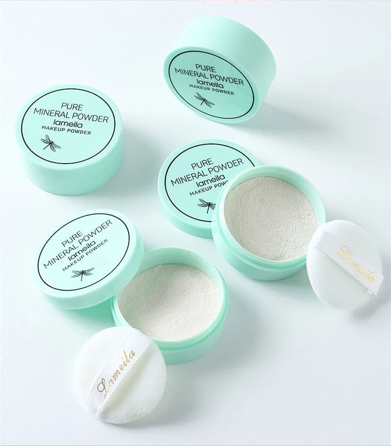 3 Colors Makeup Loose Powder Transparent Natural Face Finishing Powder Professional Oil-control Waterproof Matte Setting Powder