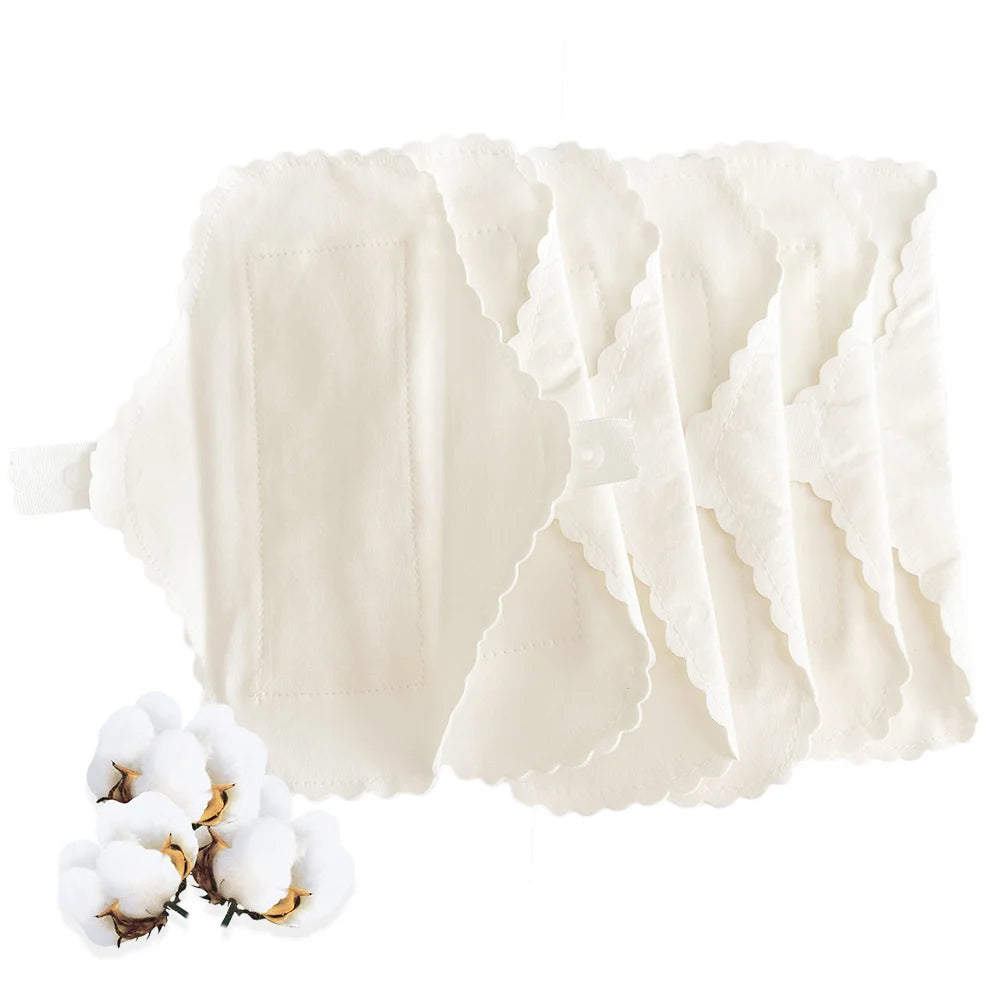 3Pcs/lot Thin Cloth Pads Soft Cotton Washable Feminine Panty Liners Sanitary Pads Napkin Daily Reusable Menstrual Hygiene Pads