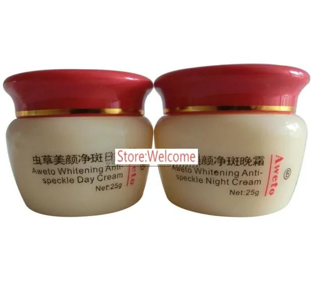 Chinese 2026 Whitening  Day Night Cream Set Melasma Dark Age Dark Spots Freckle Remover Skin Lightening Skin Care