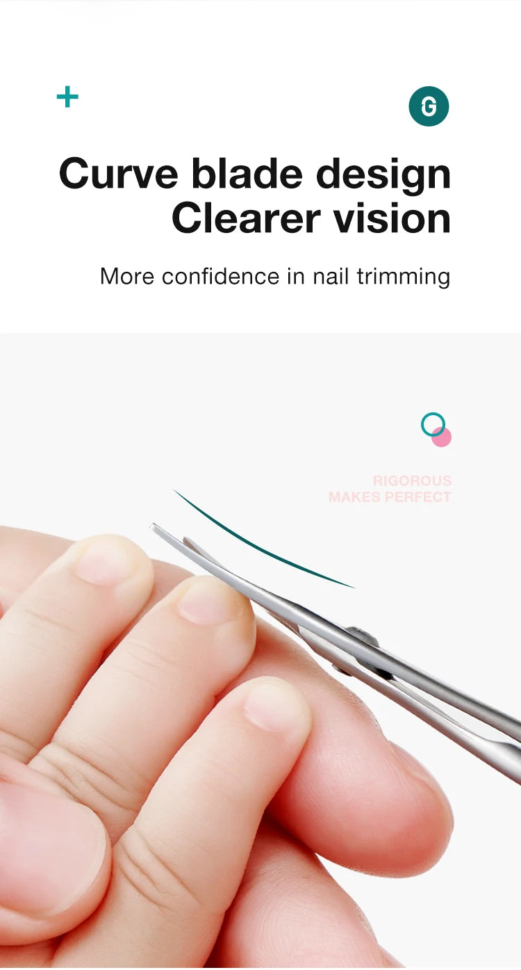 MR.GREEN Baby Safety Nail Scissors  Nail Care Clippers Cutter Newborn Baby Convenient Daily Nail File Shell Shear Manicure Tool