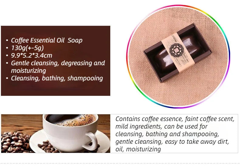 130g Goat Milk Soap Essential Oil Soap for Bamboo Charcoal,Papaya, Sandalwood, Honey, Lemon, Coffe ,Lily