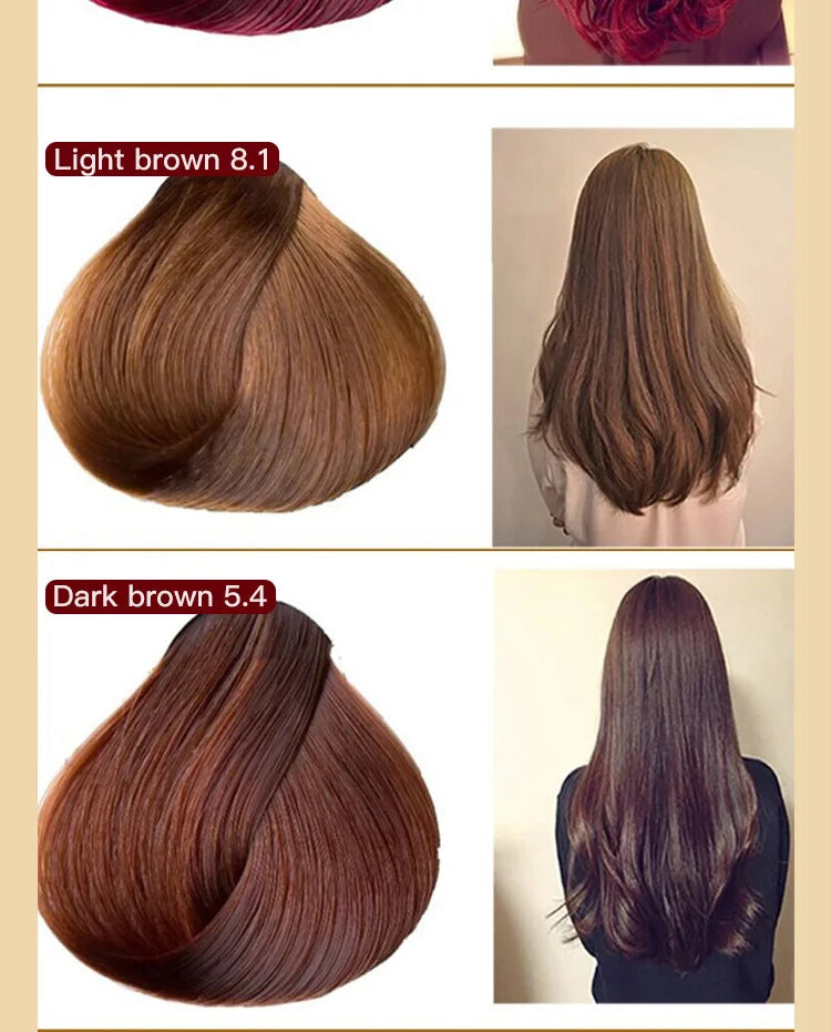 Mokeru Natural Fast Coloring Argan Oil For Hair Dark Brown Argan Speedy Hair Color Shampoo for Gray Hair Dye Shampoo