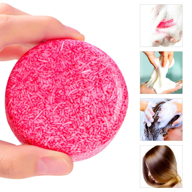PURC Hair Shampoo Bar Ginger Polygonum Cold Processed Soap Smoothing Cleaning Anti Dandruff Soap Bar Soft Hair Care