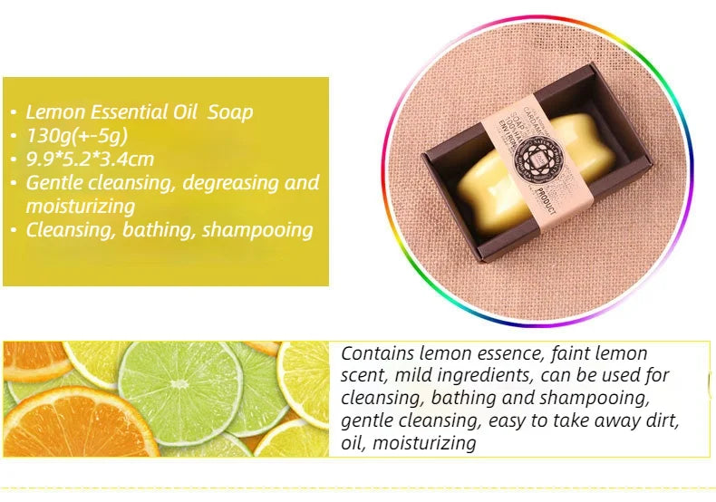 130g Goat Milk Soap Essential Oil Soap for Bamboo Charcoal,Papaya, Sandalwood, Honey, Lemon, Coffe ,Lily