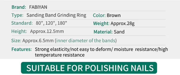 50/100Pcs Nail Sanding Bands For Electric Nail Drill Machine Replacement Sand Bands For Acrylic Gel Nails Manicure