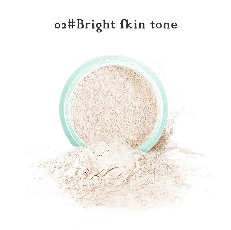 3 Colors Makeup Loose Powder Transparent Natural Face Finishing Powder Professional Oil-control Waterproof Matte Setting Powder
