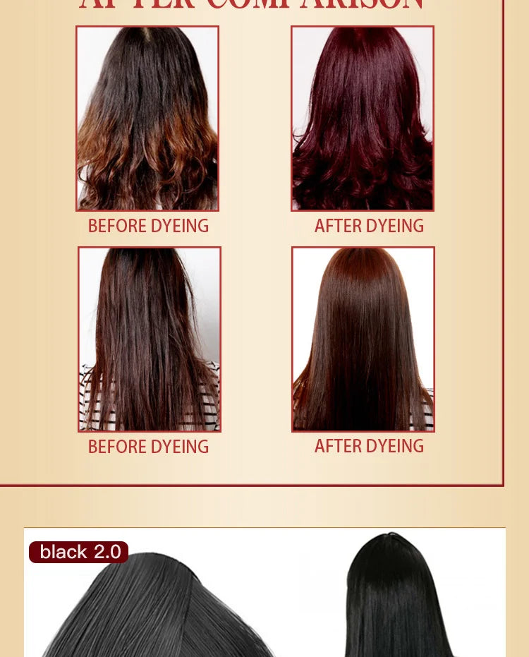 Mokeru Natural Fast Coloring Argan Oil For Hair Dark Brown Argan Speedy Hair Color Shampoo for Gray Hair Dye Shampoo