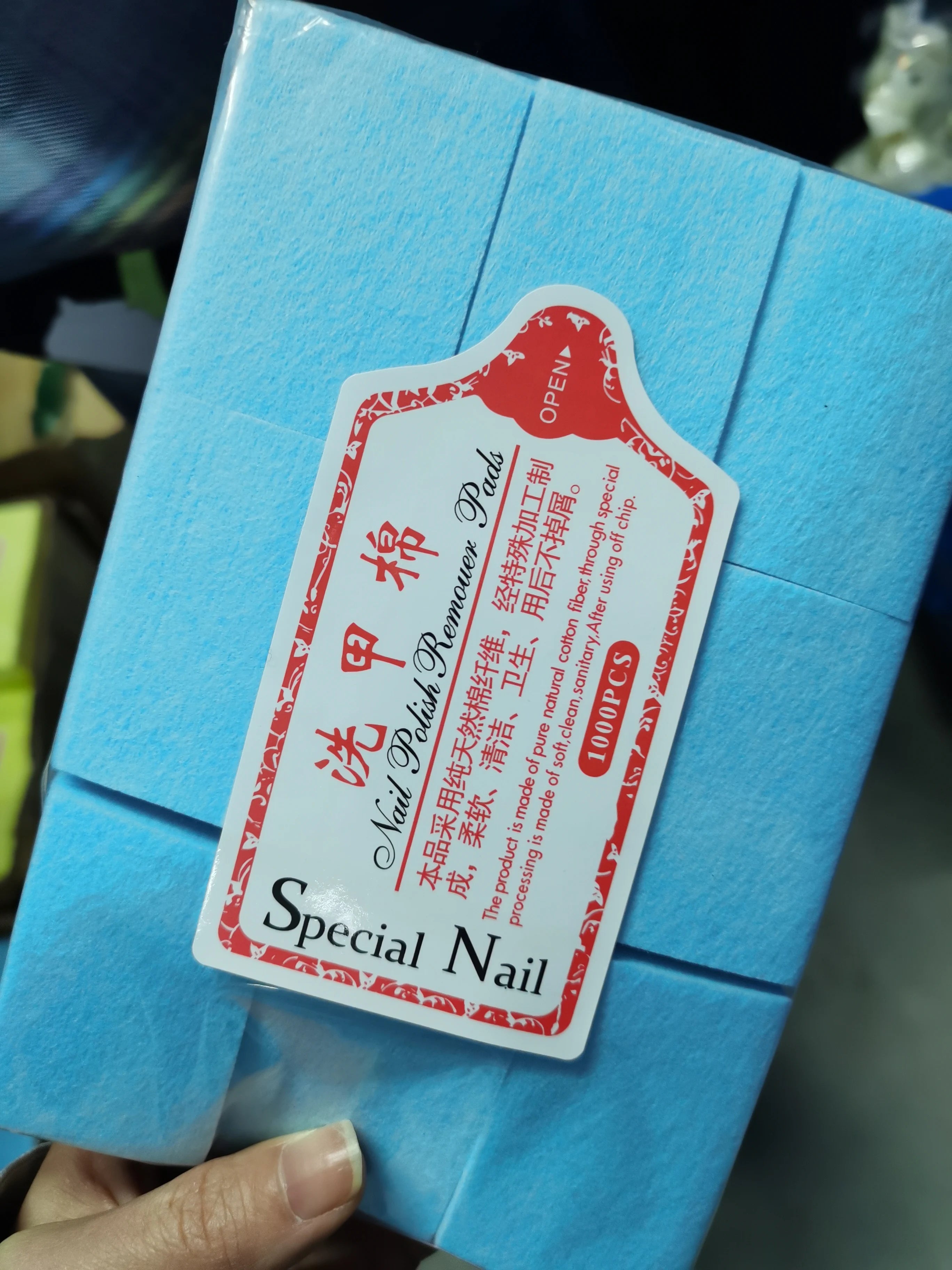 600pcs/Lot Nail Lint-Free Paper Cotton Fiber Tissue 5colors Nails Art Cleanin Cleaner Pad Polish Cotton Remover Sheet Wiper C#13