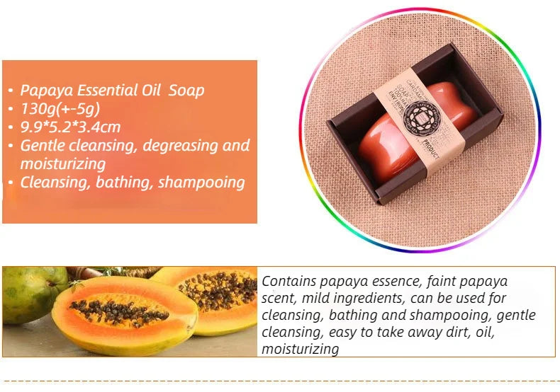 130g Goat Milk Soap Essential Oil Soap for Bamboo Charcoal,Papaya, Sandalwood, Honey, Lemon, Coffe ,Lily