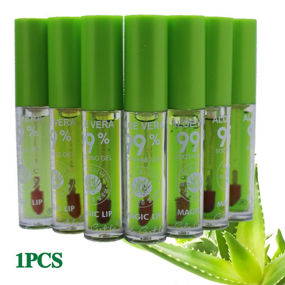 Aloe Vera Discolored Lip Balm/Lip Tint Magic Color Changing Lipstick Moisturizing Lasting Nourishing Lip Gloss Lip Makeup Care