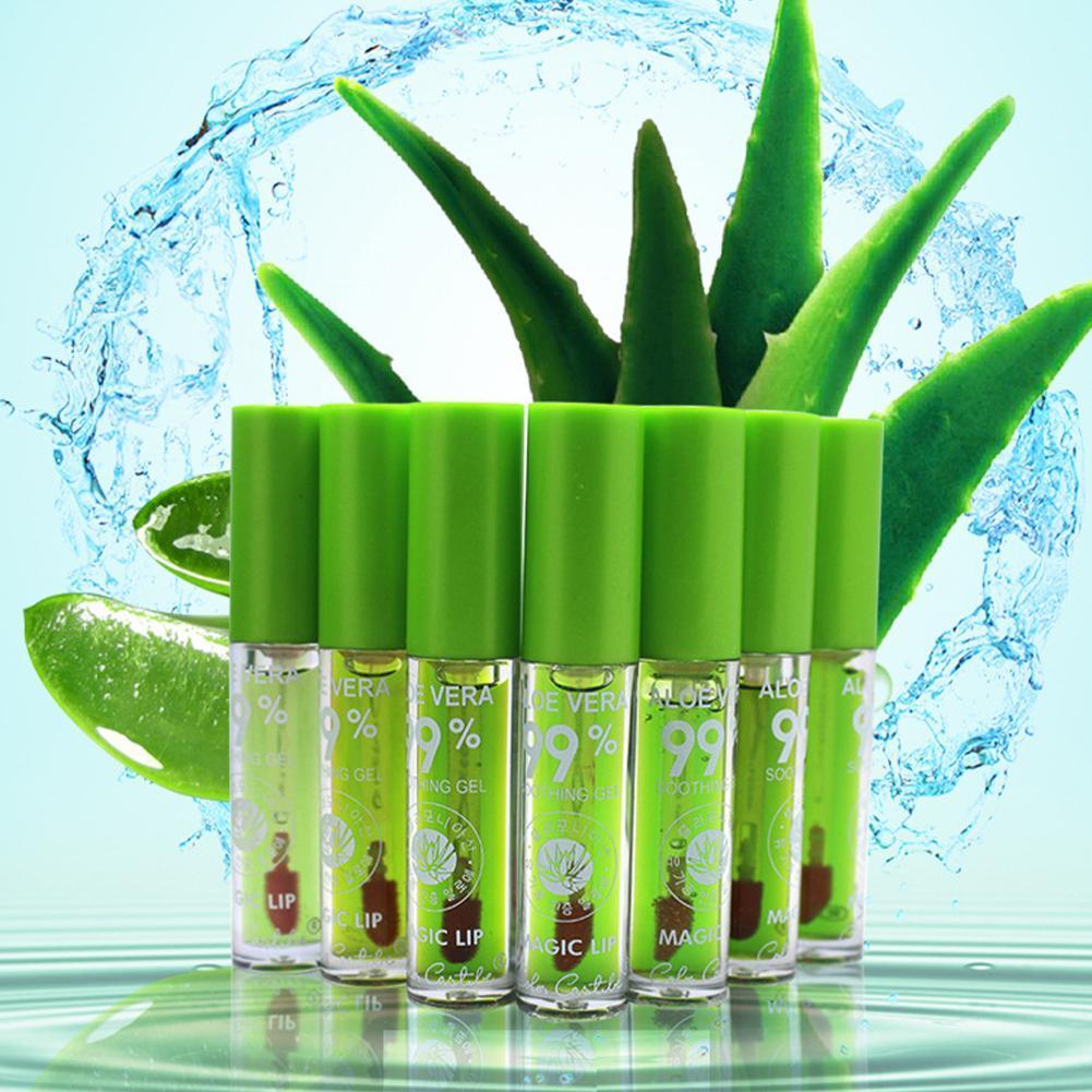 Aloe Vera Discolored Lip Balm/Lip Tint Magic Color Changing Lipstick Moisturizing Lasting Nourishing Lip Gloss Lip Makeup Care