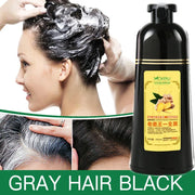 1pc  Ginger shampoo Herbal Non Allergic Natural Fast Blacking Gray Hair Dye Black Shampoo  For White  Coloring 500ml