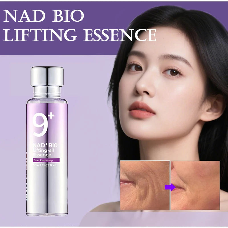 NAD+ BIO Lifting-sil Firming Serum,Peptides Glowing Boosting Toner,Korean Dull Skin Care,Fade Fine Lines Elasticity Essence
