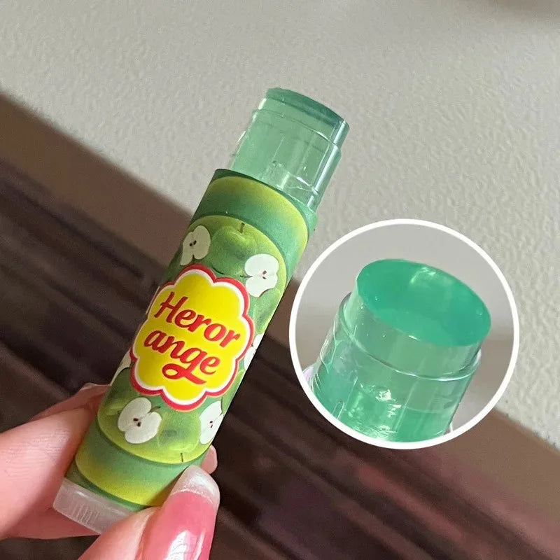 HERORANGE Various Fruit Moisturizing Lipstick Jelly Lighten Line Plump Lip Care Lip Tint Nude Lipstick Primer Colorless Lip Care