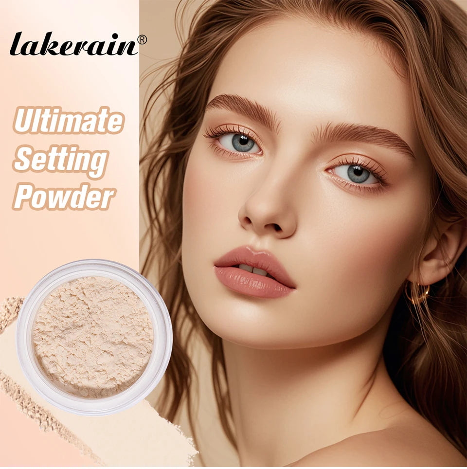 Setting Powder long-Lasting Matte Pink Finish Oil Control Makeup Fixation Removal Pore Modification Setting Cosmetics one size