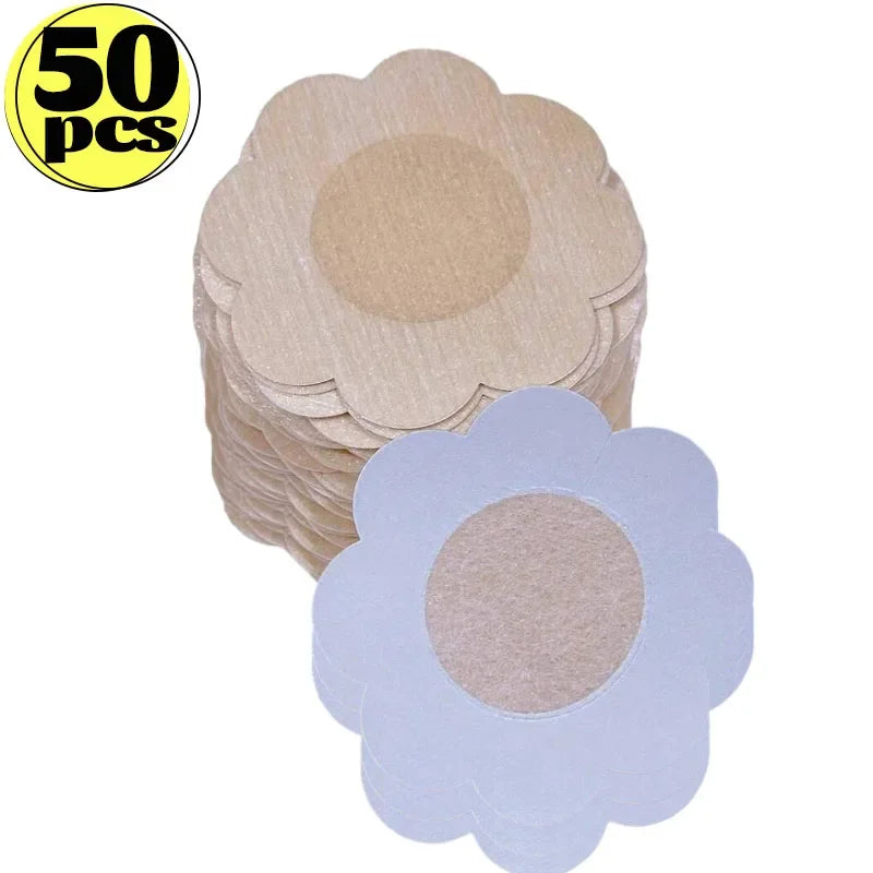 10/200PCS Women Nipple Cover Stickers Breast Lift Tape Pasties Invisible Self-Adhesive Disposable Bra Padding Chest Paste Patch