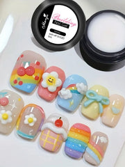 5G Crystal Soft Solid Extension Nail Gel Clear NudePink Aerylie Carving Flower Jelly shaping DlY Model Manicure