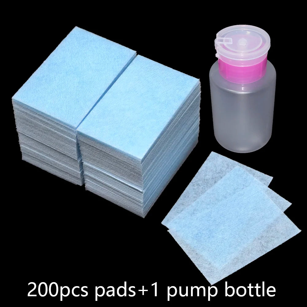 100/200/300Pcs Nail Wipe Cotton Pads Gel Nail Polish Acrylic Remover Lint Free Cotton Nail Wipes