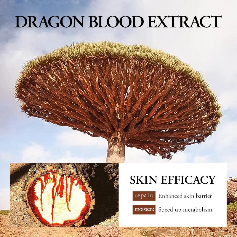 SADOER Ganoderma lucidum Dragon Blood Facial Serum Face Lotion Moisturizing Face Emulsion Oil Refreshing Control Facial Essence