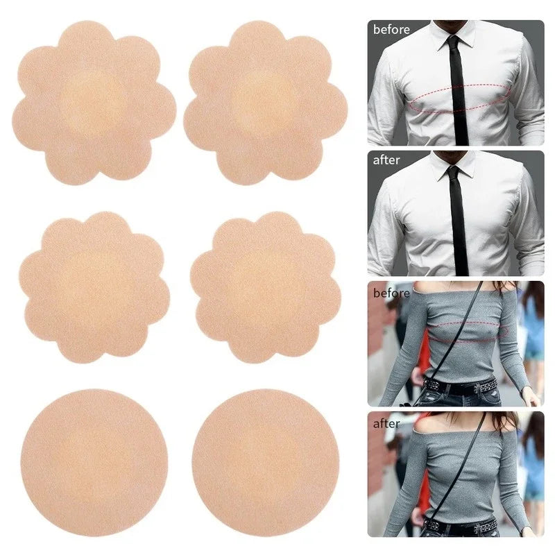 10-200pcs Nipple Cover Stickers Women Breast Lift Tape Pasties Invisible Self-Adhesive Disposable Bra Padding Chest Paste Patch