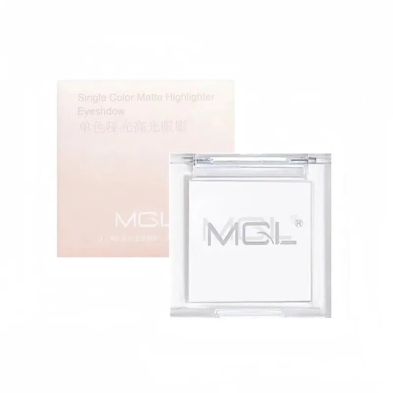 Matte Highlighter Powder Eyeshadow Palette White Long Lasting Natural 3D Brightening Eye Makeup Palette Brighten Face High Gloss