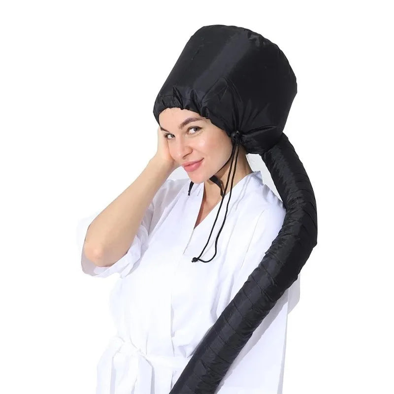 Hooded Hair Dryer Bonnet - Fast-Drying Bonnet Hair Dryer for Natural Hair, Deep Conditioning, Portable & Lightweight for Travel