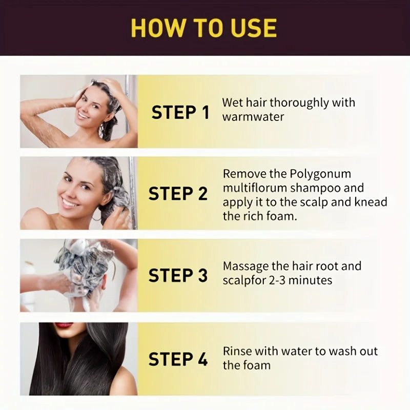 Silvery Gray Hair Dye Shampoo Natural Color Fast Coloring Long-Lasting Toning Moisture Lock for Voluminous Curls Without Damage