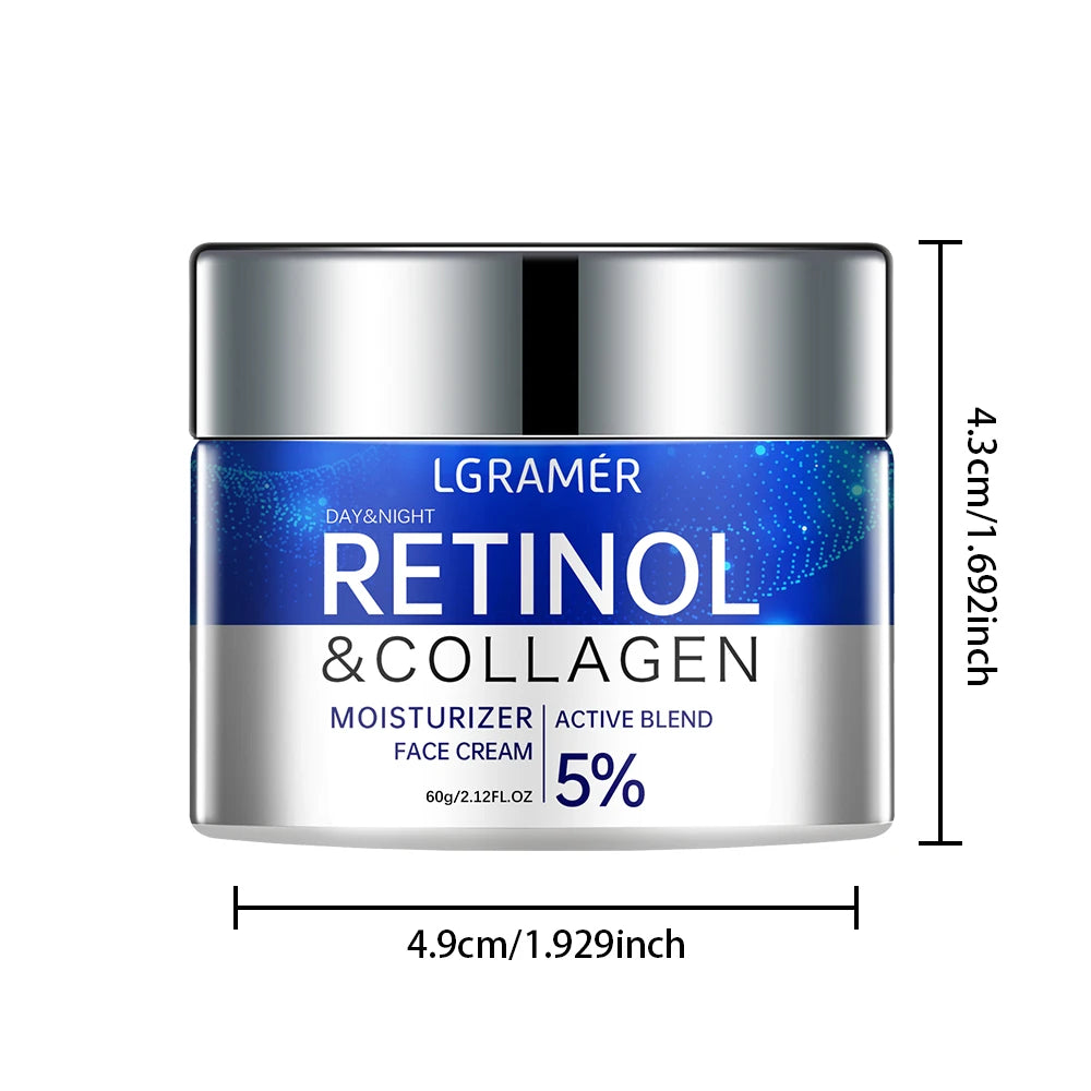 Retinol Face Cream Smooth Wrinkle Younger Firming Lifting Fade Fine Lines Whitening Moisturizing Brightening Skin Care Cosmetic
