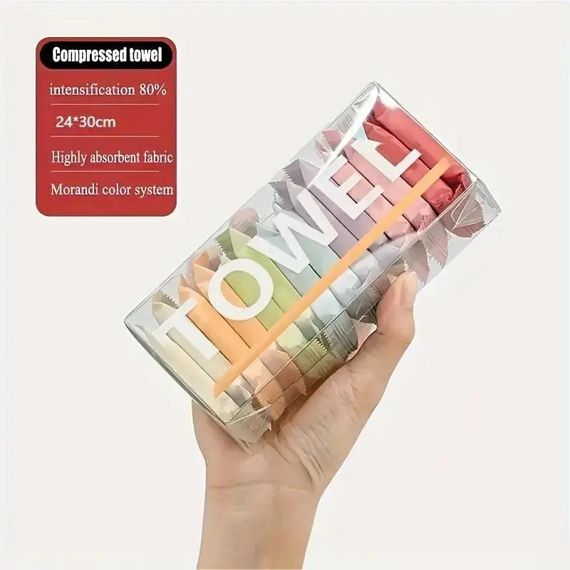 Thick Cotton One-time Compressed Towel Washcloth Portable Face Towel for Travel Independent Packing Bath Towel Clean Face