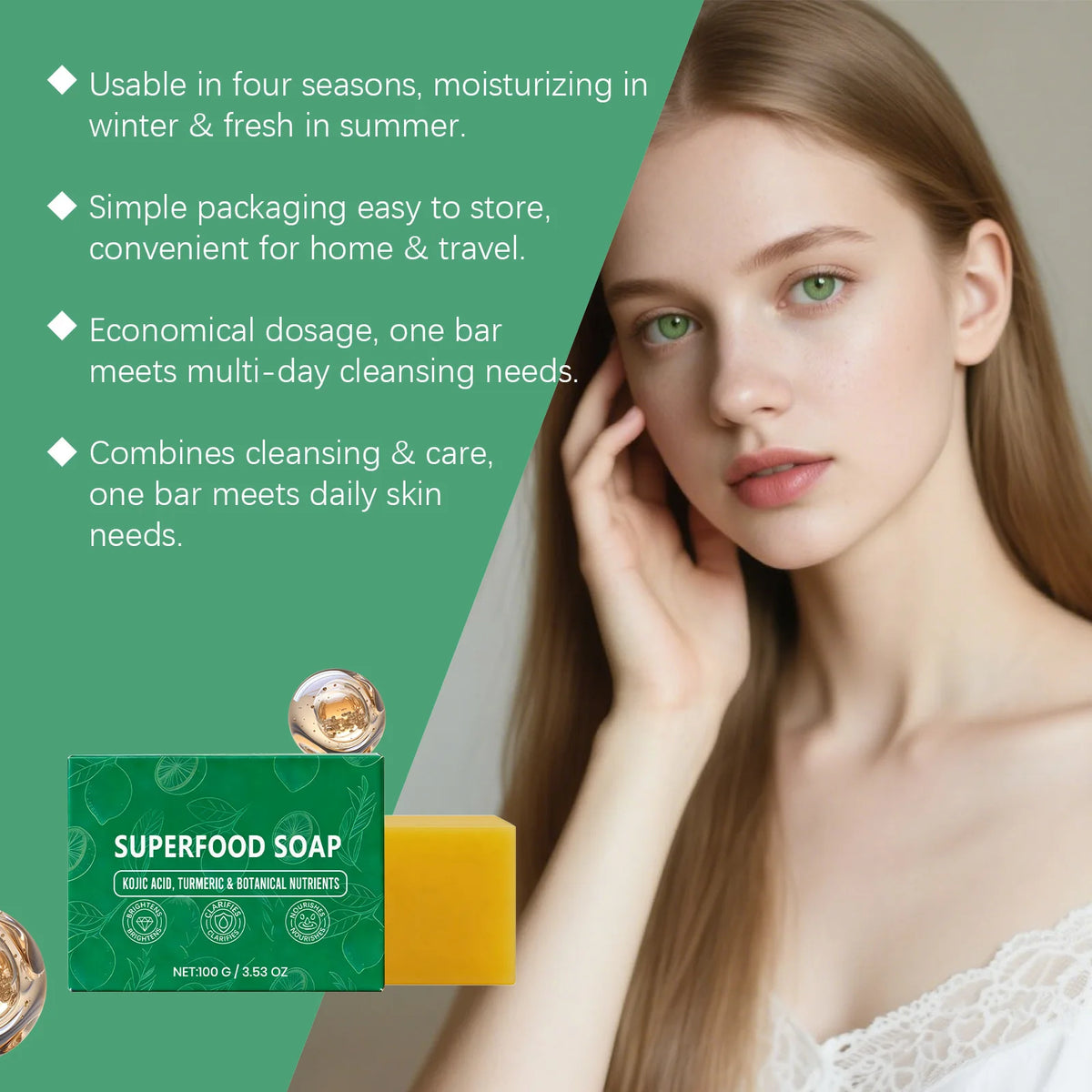 Face Washing Soap Essential Oil Natural Gentle Cleaning Pore Dirts Moisturizing Acne Care Oil Control Refreshing Facial Soap
