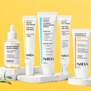 NIDA Propolis Peptide Renewal Facial Serum Ultimate Moisturizing Cream Retinol Probiotic Eye Cream Rejuvenating Firming Skincare