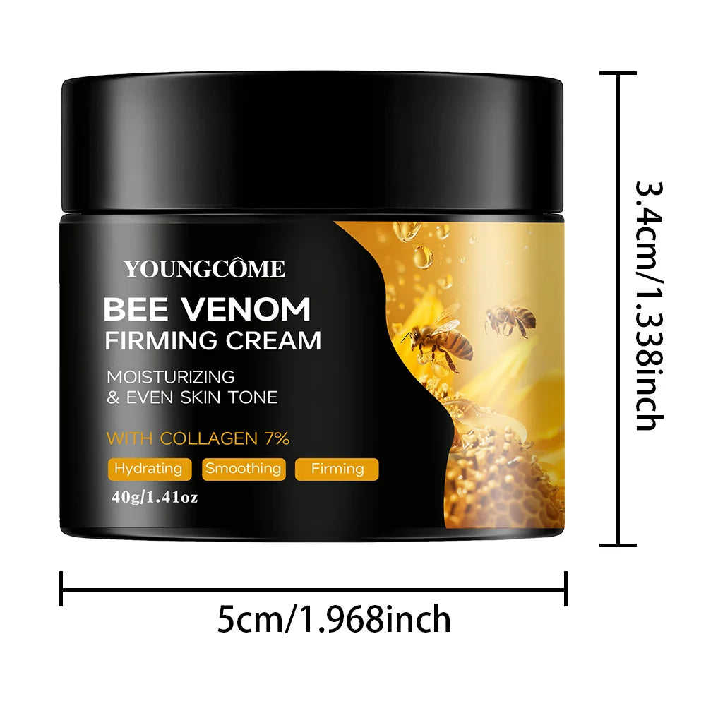 Premium Bee Venom Cream Face Neck Collagen Boost Skin Firming Lifting Natural Hydrating Moisturizer Non Greasy Gentle Care Impro