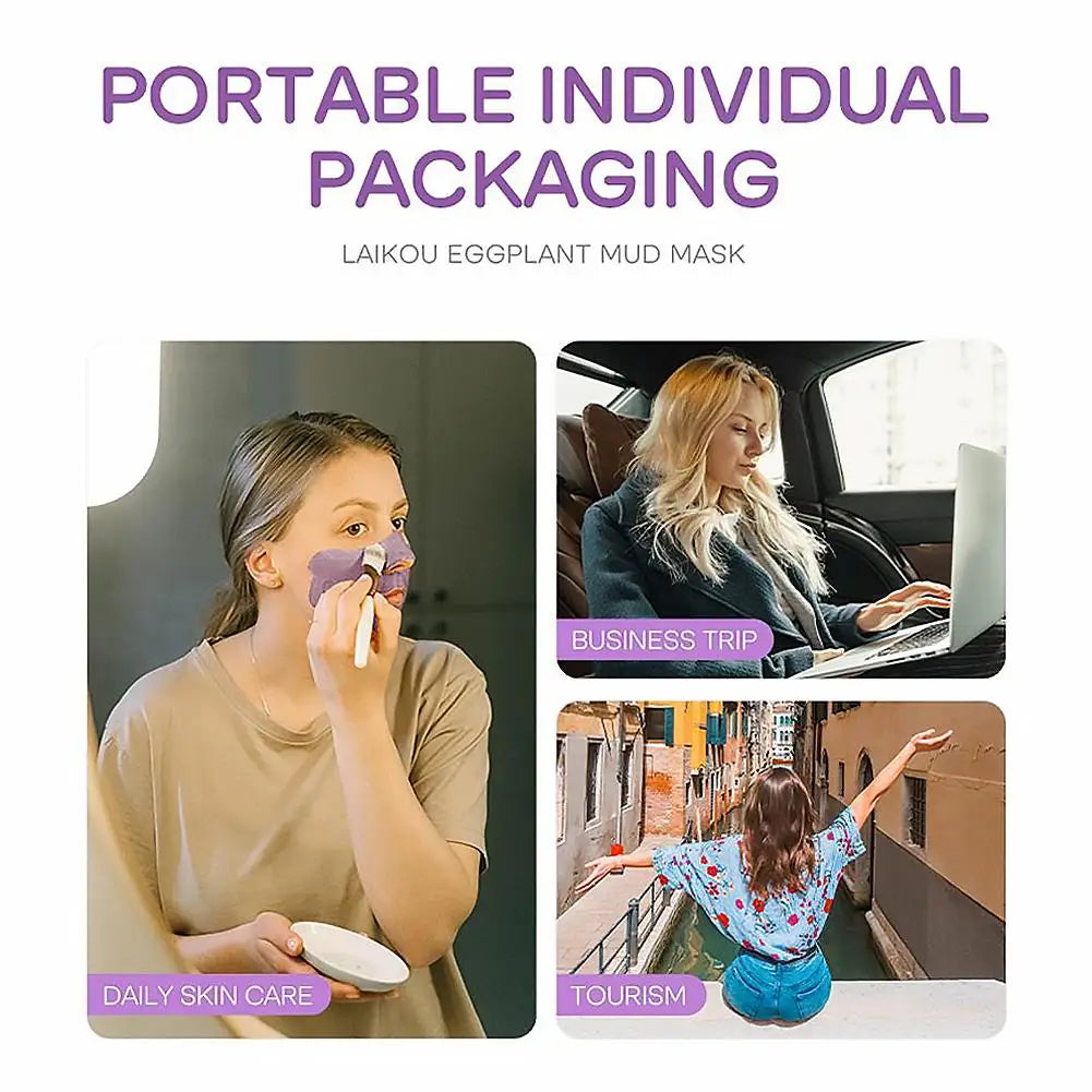 LAIKOU Mud Mask Deep Cleansing Remove Acne Oil Control Mask Hydrating Smooting Face Skin Balance Skin Tone Mud Mask for Women