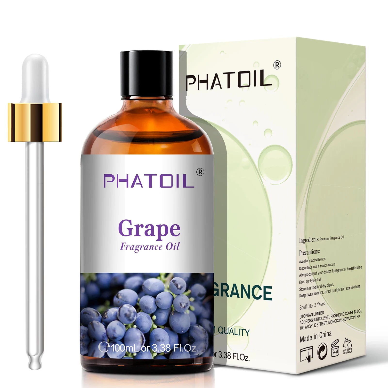 Phatoil 100ml Blueberry Fragrance Oils Coconut Vanilla Green Apple Mango Cranberry Strawberry Grape Guava Cherry Esssential Oils