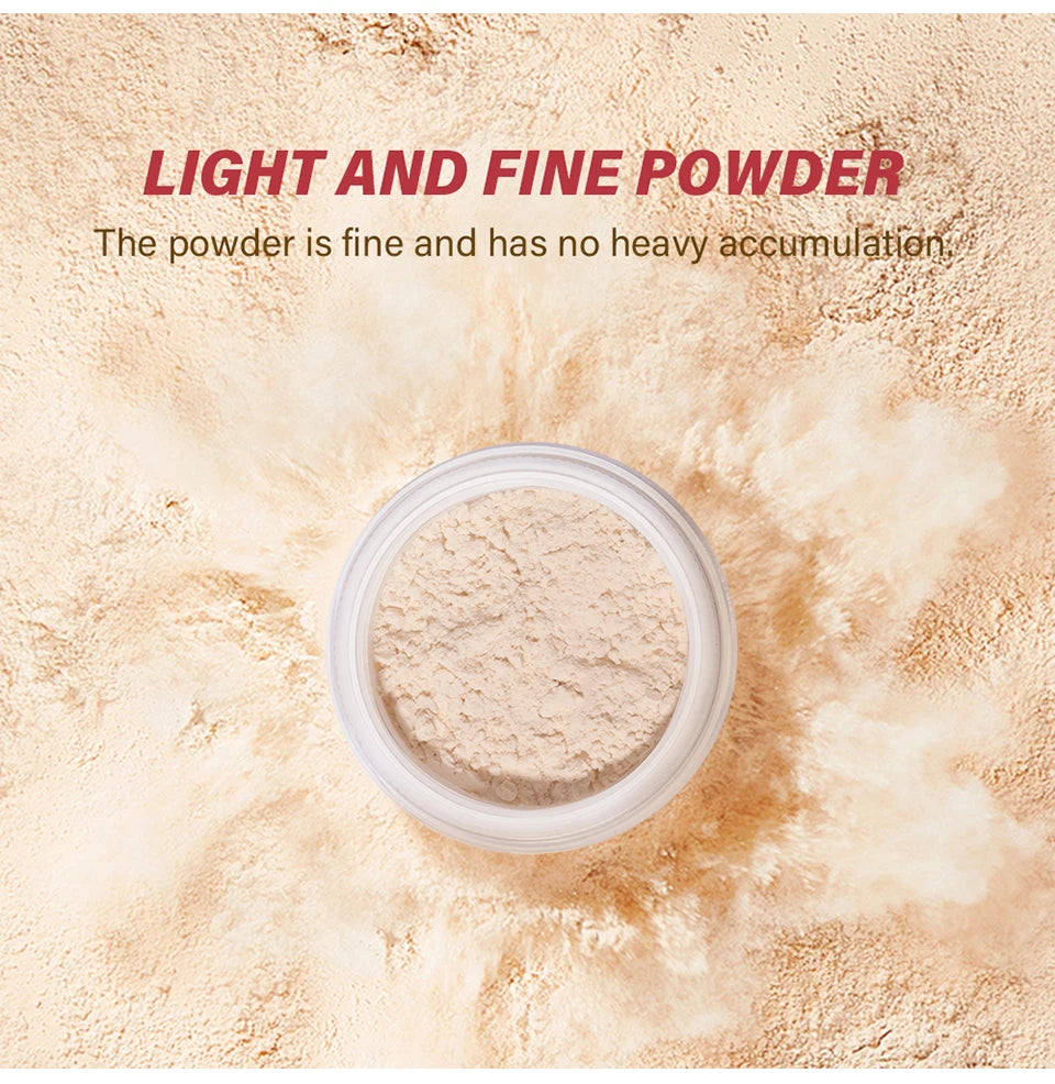 Setting Powder long-Lasting Matte Pink Finish Oil Control Makeup Fixation Removal Pore Modification Setting Cosmetics one size