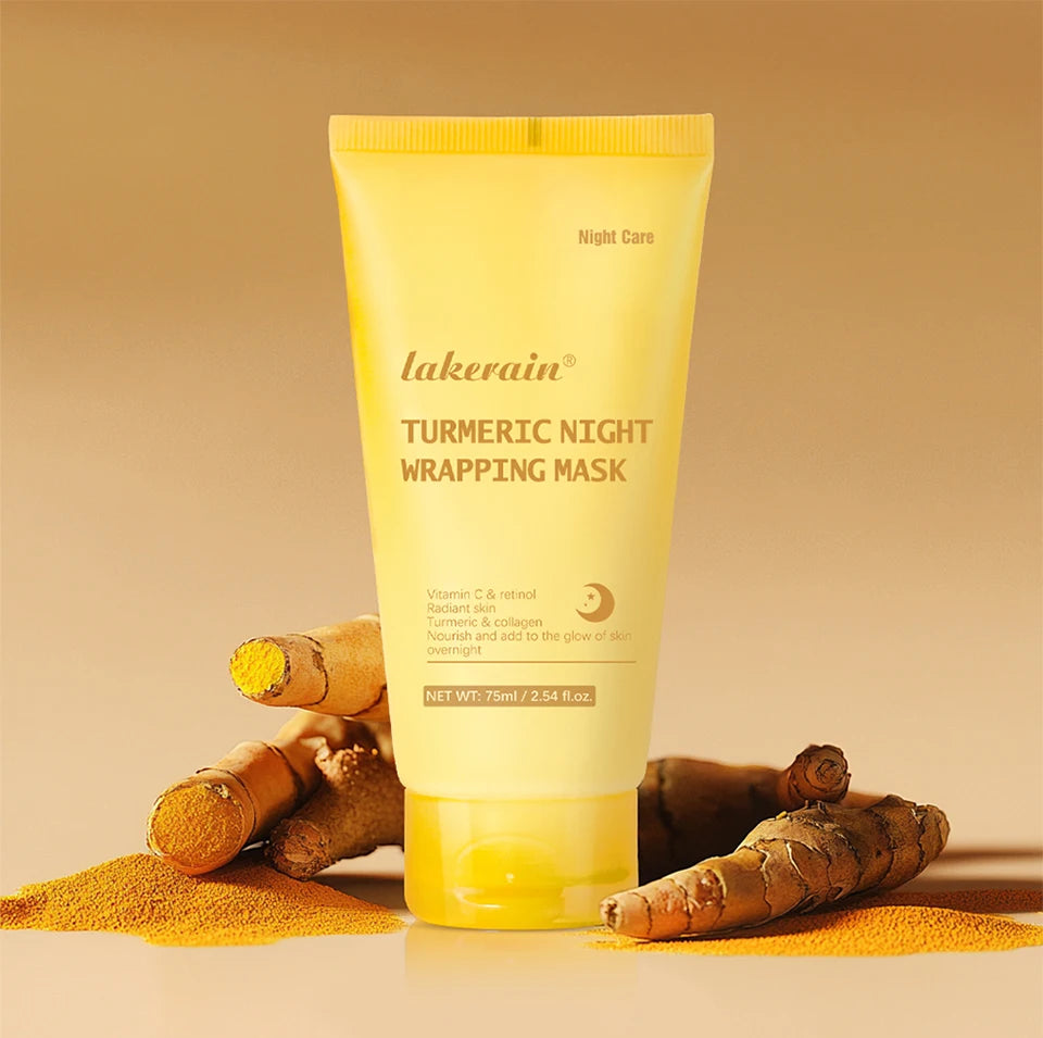 Overnight Wrapping Peel Off Mask Kojic Acid Turmeric Nourishes Hydrolyzed Collagen Glowing Skin Skin Firmnes Korean Skincare